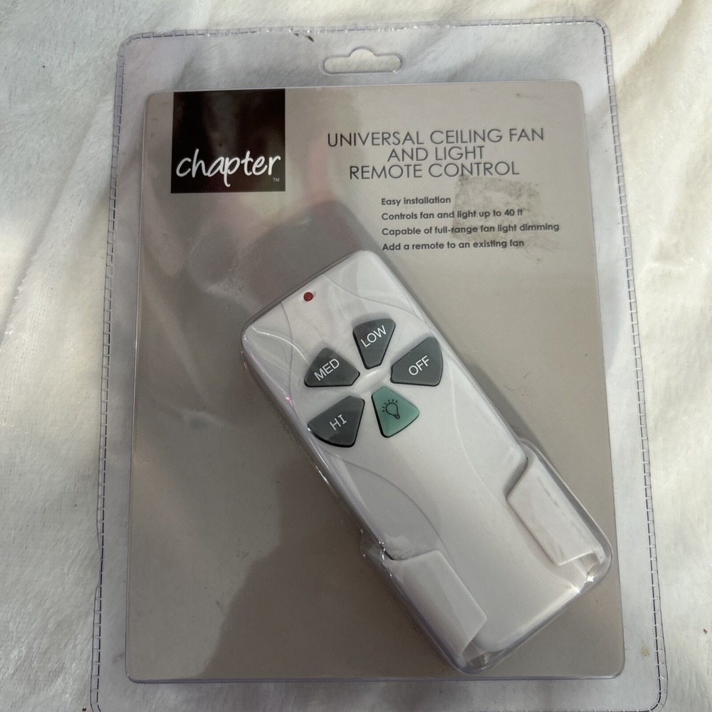 NEW/SEALED UNIVERSAL CEILING FAN AND LIGHT REMOTE CONTROL
